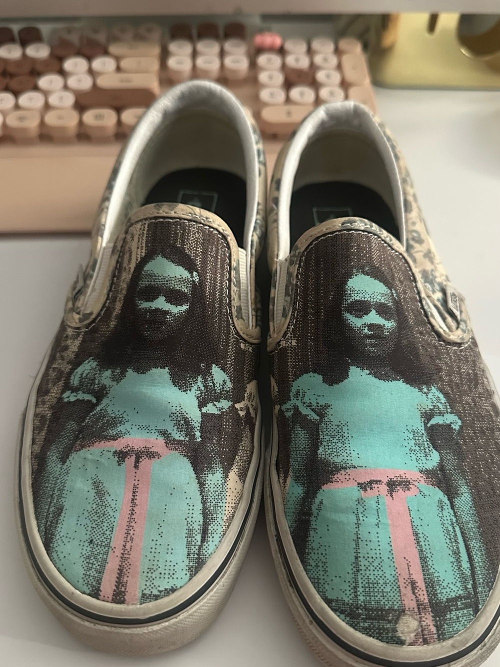Vans x The Shining Grady Twins Classic Slip-Ons – Women’s Size 8